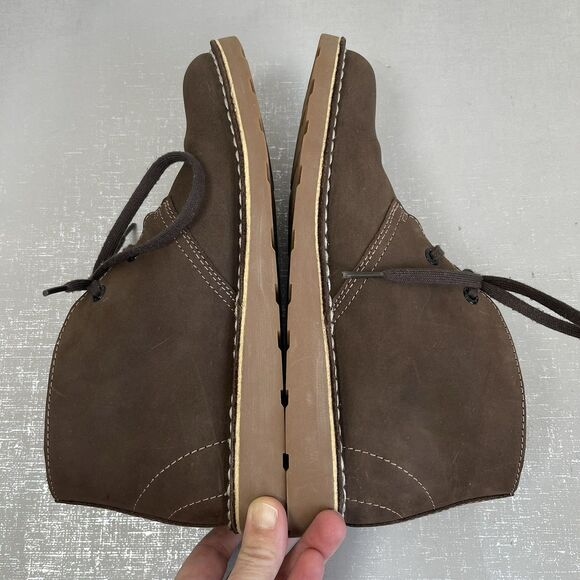 L.L. Bean Womens Stonington Chukka Boots Brown Suede Leather Casual Shoes 8 M - Picture 7 of 12